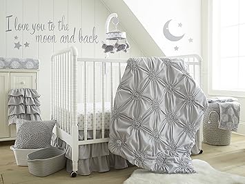 grey crib bedding set