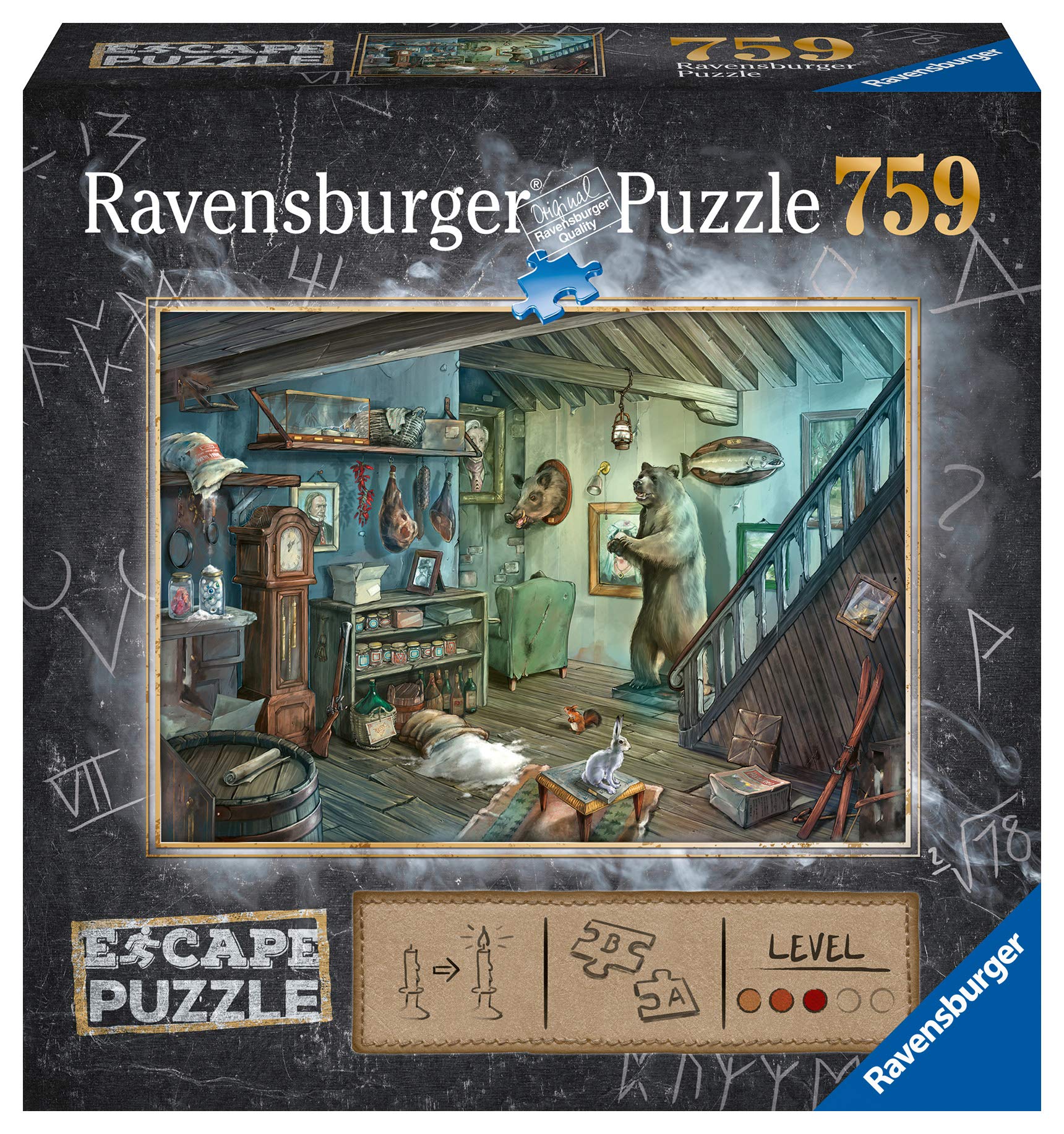 Ravensburger 16435 Escape Puzzle 759 pièces cave de la terreur Adults, no Colour