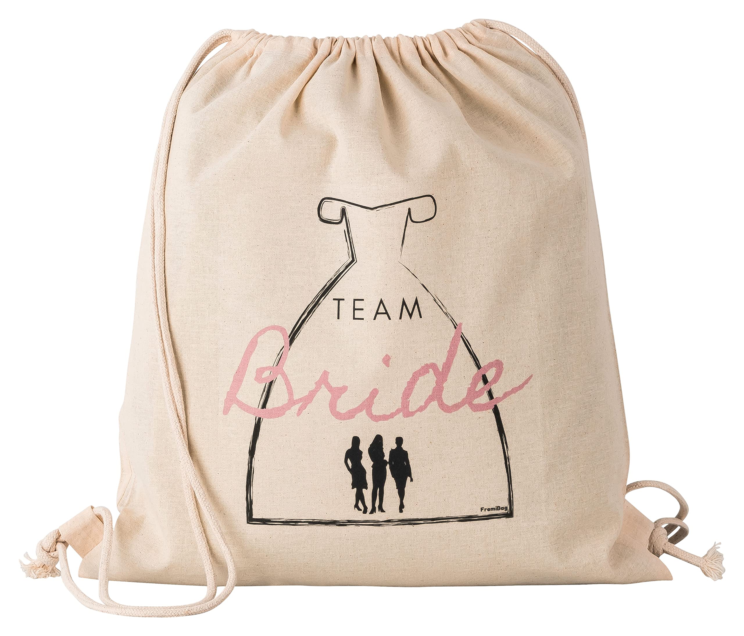 FremiBag Happy Bride & Team Bride Cotton Hen Party Gym Bag