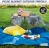 Generise Waterproof Picnic Blanket 100x150cm Blue for Outdoor Use view 6