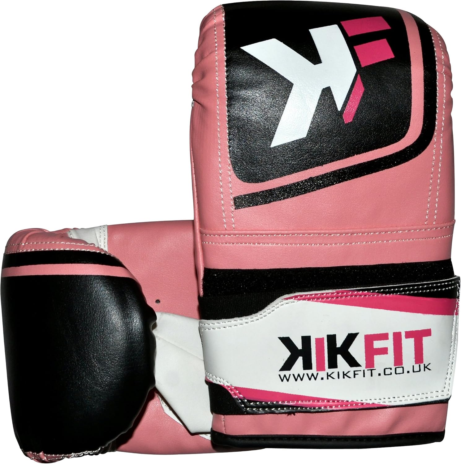 KIKFIT Ladies Pink Boxing Bag Mitts Gloves Heavy Punch Speed Bag MMA