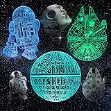 3D Illusion Star Wars Night Lights for Kids, 16 Color Changing Bedroom Decor Star Wars Gifts with Remote & Smart Touch, Chris