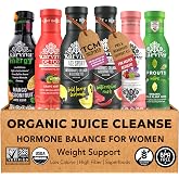 Karviva Juice Cleanse for Women, Hormonal Balance &amp; Energy, 6 Bottles | TCM-Inspired Whole Plant Detox Drink, Supports Skin, Weight Control &amp; Vitality, Low Sugar, Non-GMO, Gentle Daily Reset
