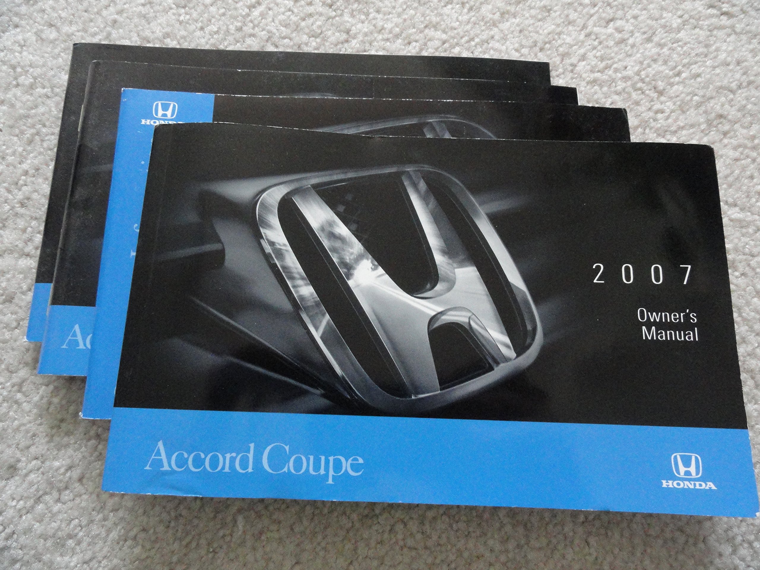 Original 2007 Honda Accord Coupe Owners Manual Paperback – 2007