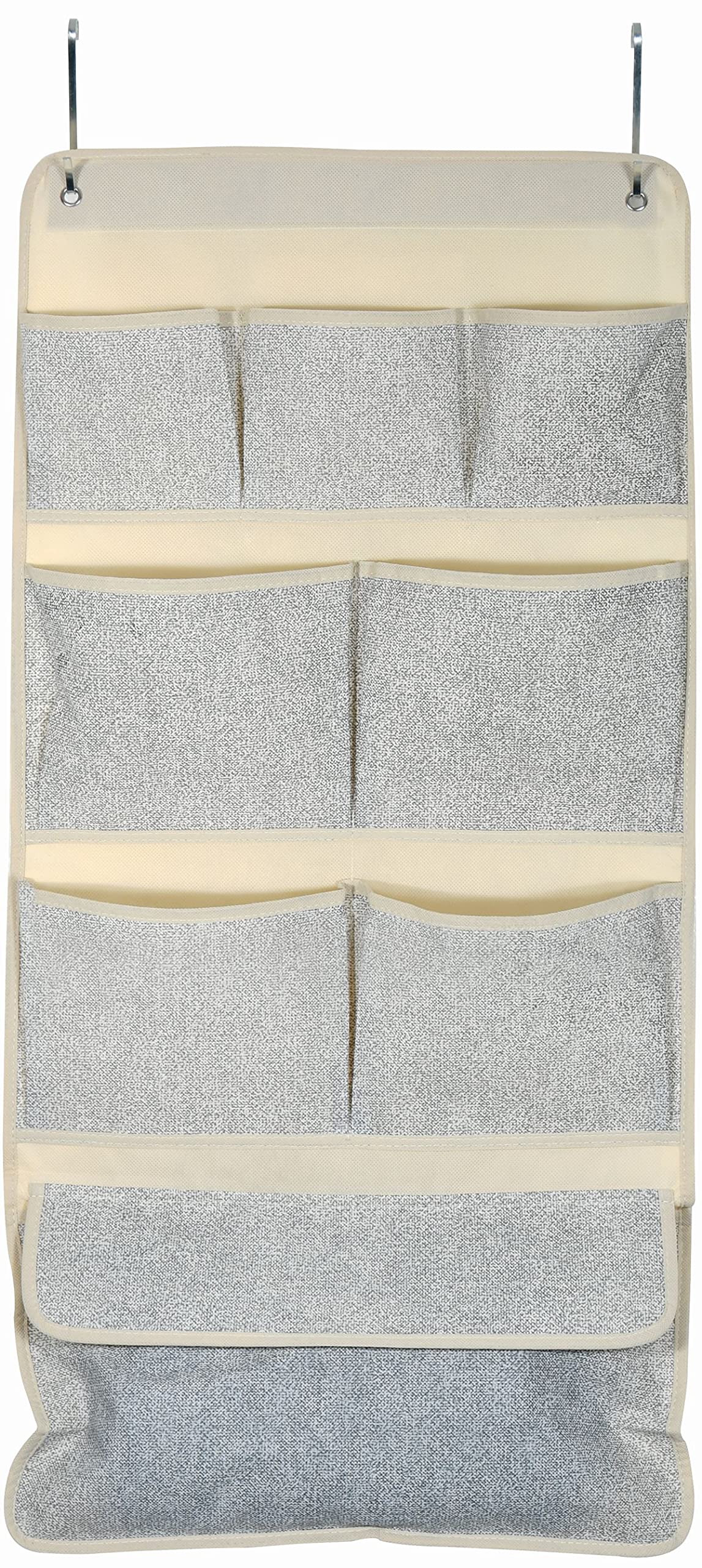MSV Hanging Door Organizer with 8 Pockets and Metal Hooks to Save Space in Your Nursery