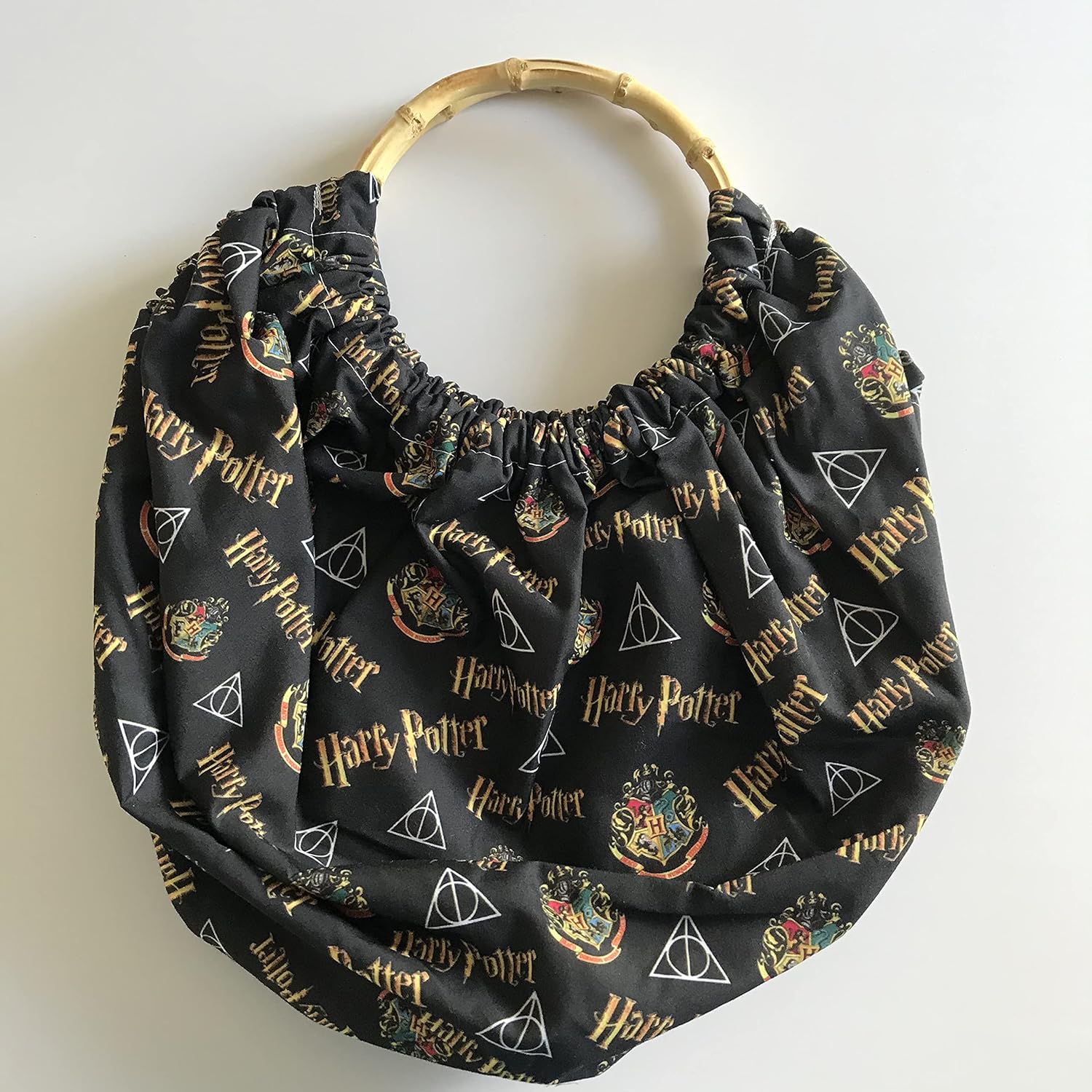Handmade Harry Potter Style Tote Bag, Bamboo Handles, Beach, Eco