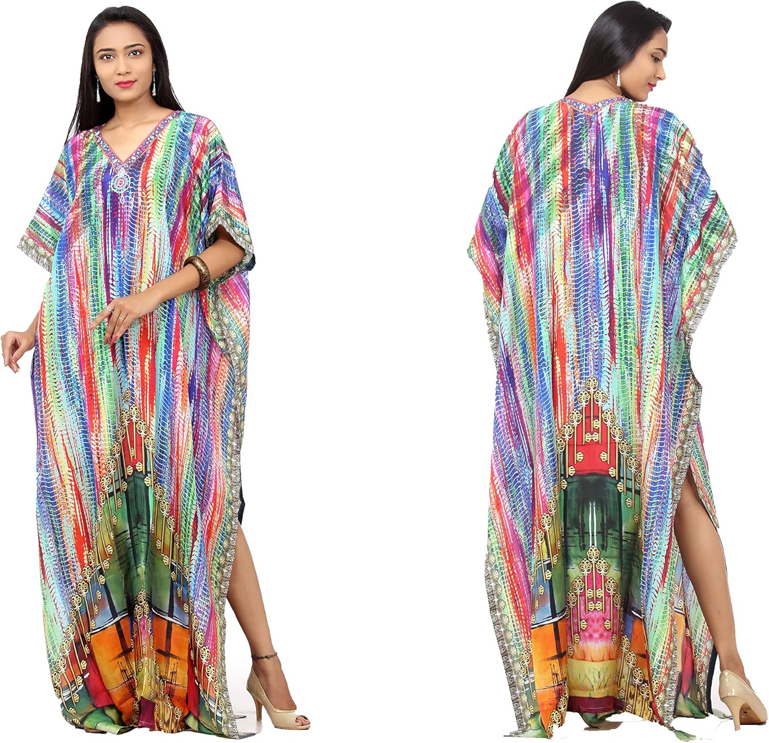 full length beach kaftan