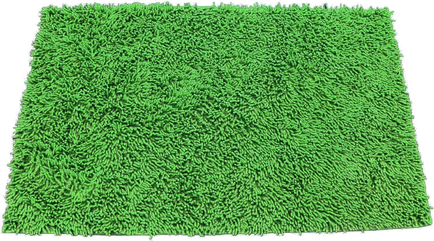 FITDIO Luxury Microfiber Chenille Bath Rug with AntiSlip