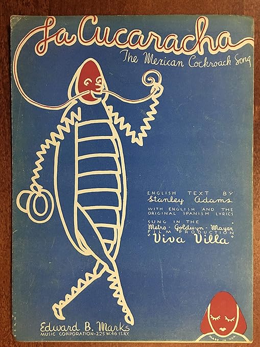 LA CUCARACHA (1934 SHEET MUSIC) excellent conditionwith