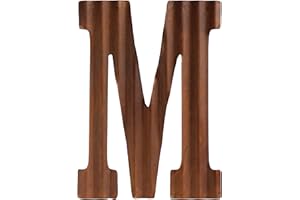 COLLECTIVE HOME - 12" Metal Letters for Wall Decor, Corrugated Rusty Letters, Rustic Hanging Wall Decor, Monogram Hanging Farmhouse Decor, Alphabet Signs for Office Bedroom Living Room Kitchen (M)