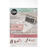 Sizzix Accessory Sticky Grid Sheets 6" x 8 1/2" 5 Pack, Multicolor 5