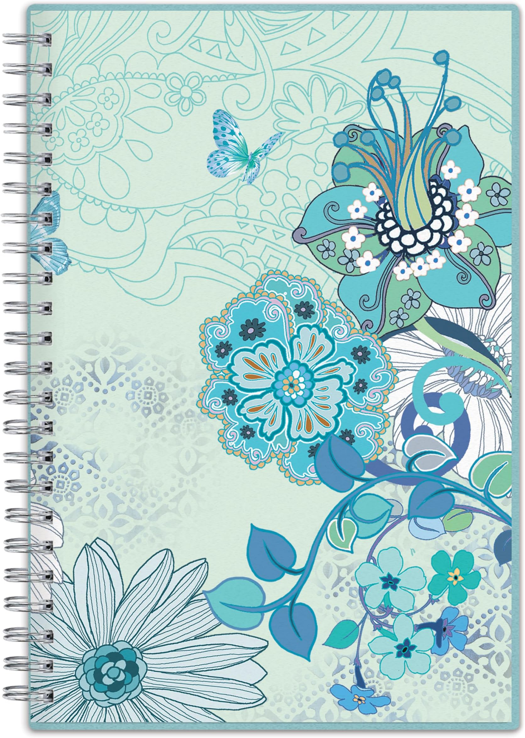 Blue Sky 2015-2016 Academic Year Weekly and Monthly Planner, Lianne Collection, Wire-O Bound, Frosted Cover, 5 x 8 Inches (16824-W)