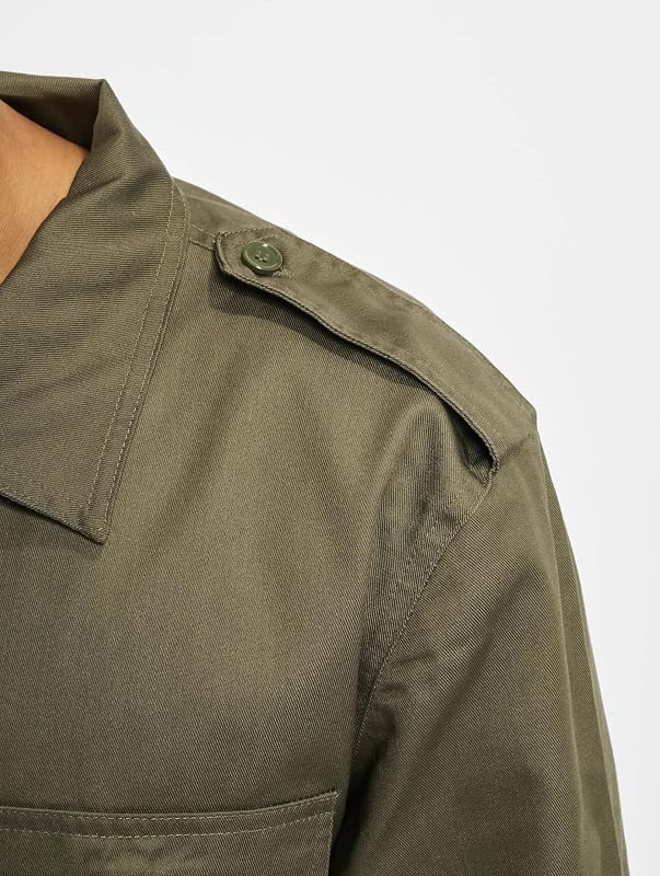US Shirt Long Sleeve, Color: olive, Size: S