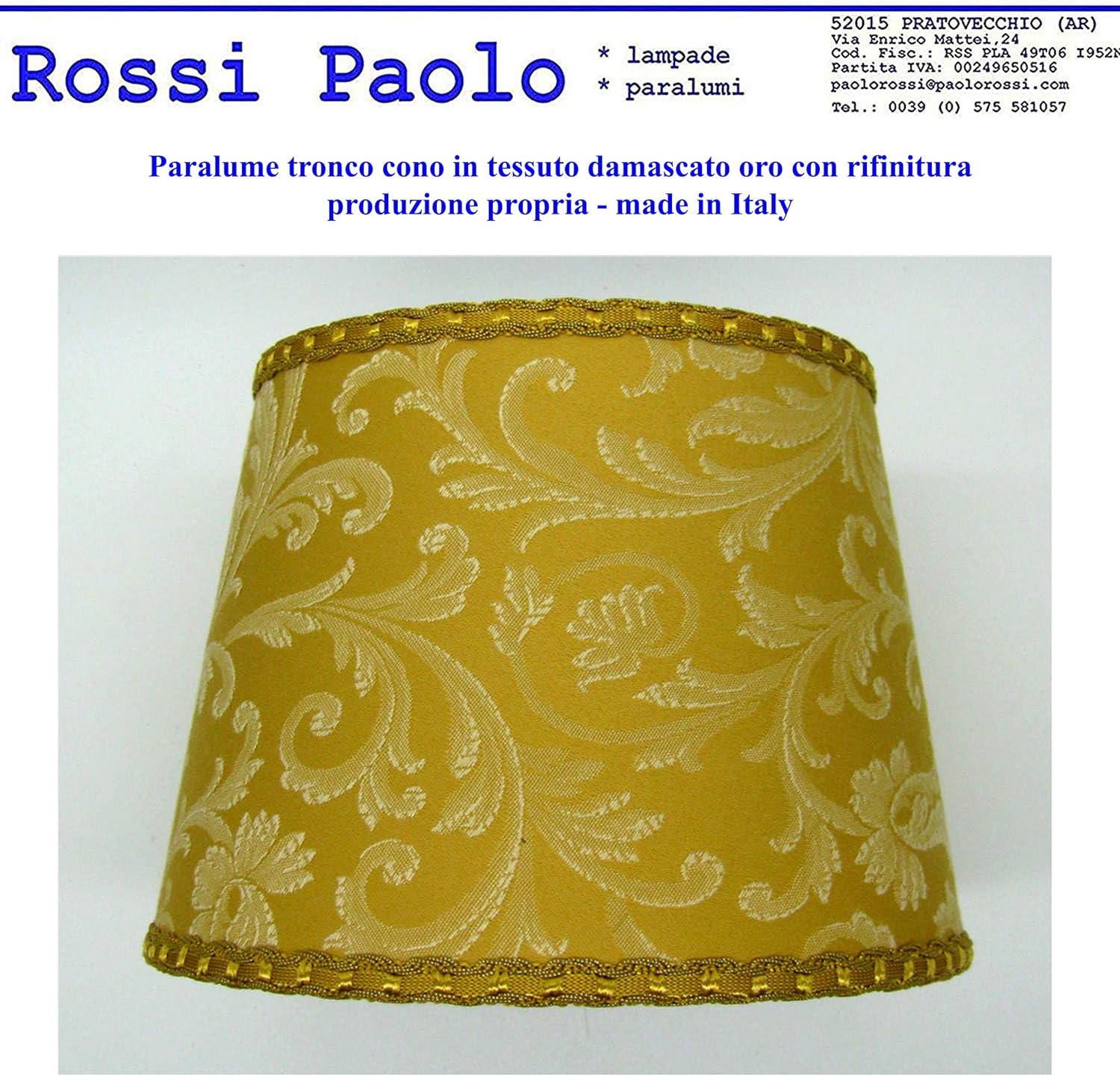 Paralume In Tessuto Tipo Juta - Coprilampada Tronco Cono 40 Cm, Made In Italy, Con Attacco E14/E27 - Foto 9