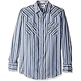 ELY CATTLEMAN Men's Long Sleeve Stripe Western Shirt