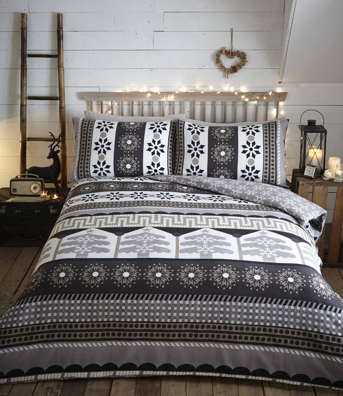 flannelette cot bed duvet cover