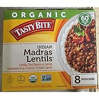 Tasty Bite ORGANIC Tasty Bite Indian Madras Lentils (8 x 10 oz Pouches) Pack of 2