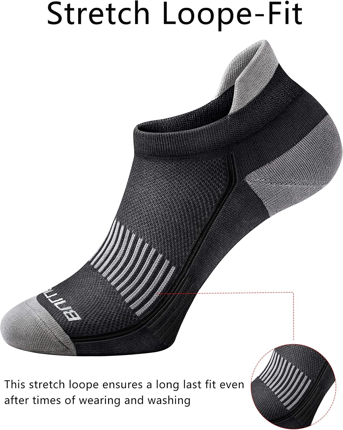 Athletic Running Socks,Bulliant Mens Ankle Socks Low Cut Cushioned For Men Women,Supportive and Moisture Taking: Clothing