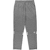 Sergio Tacchini Men's Dallas Houndstooth Track Pant- Black Beauty