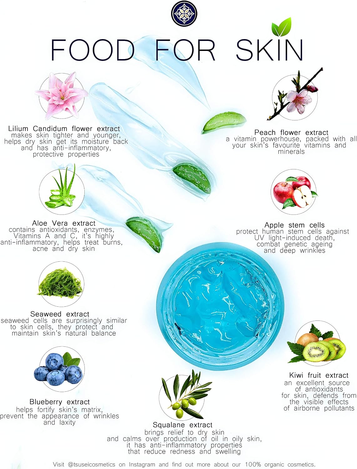 Hyaluronic Acid Face Gel Cream by TSU:SEI. Daily Moisturiser for Women Anti-Aging, Anti Wrinkle - Image 5