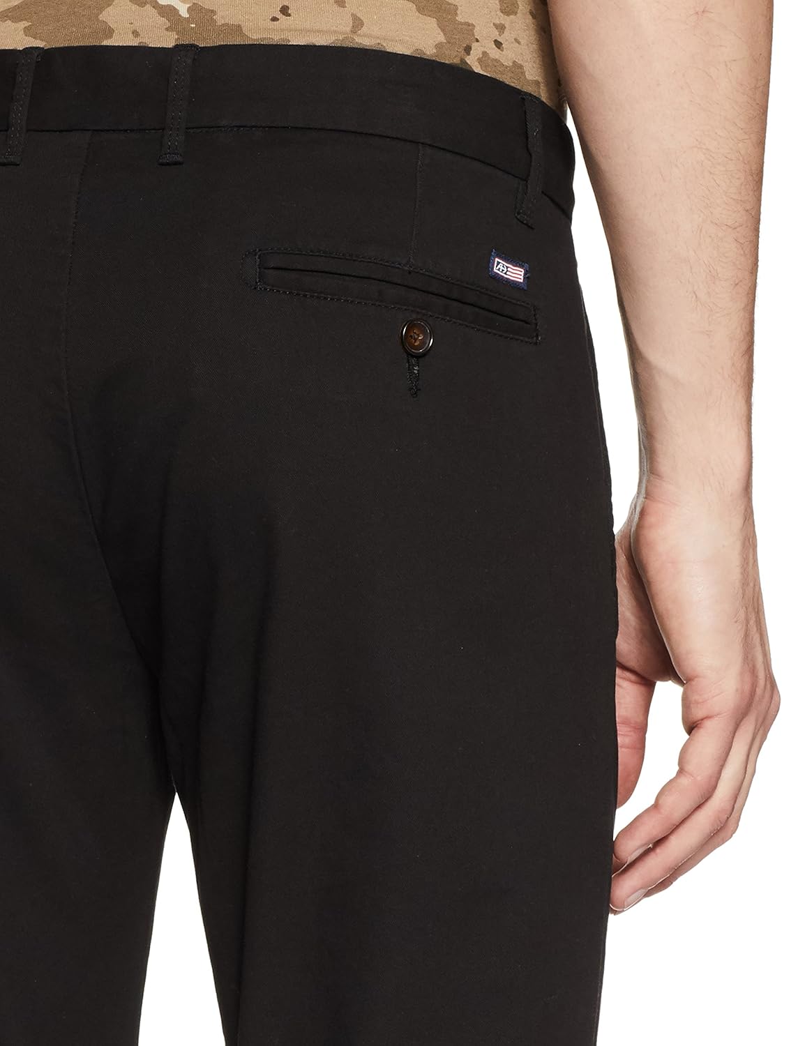 arrow sports men's straight fit casual trousers