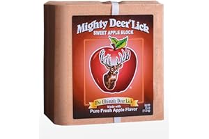 Mighty Deer Lick Attractant Block 25 LB - Deer Can't Resist, Balanced Nutrition (Sweet Apple)