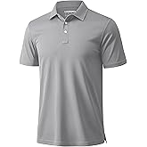 MAGCOMSEN Men's Polo Shirts 3 Buttons Casual Work T Shirts Quick Dry Short Sleeve Golf Shirt Pique Jersey Outdoor Performance