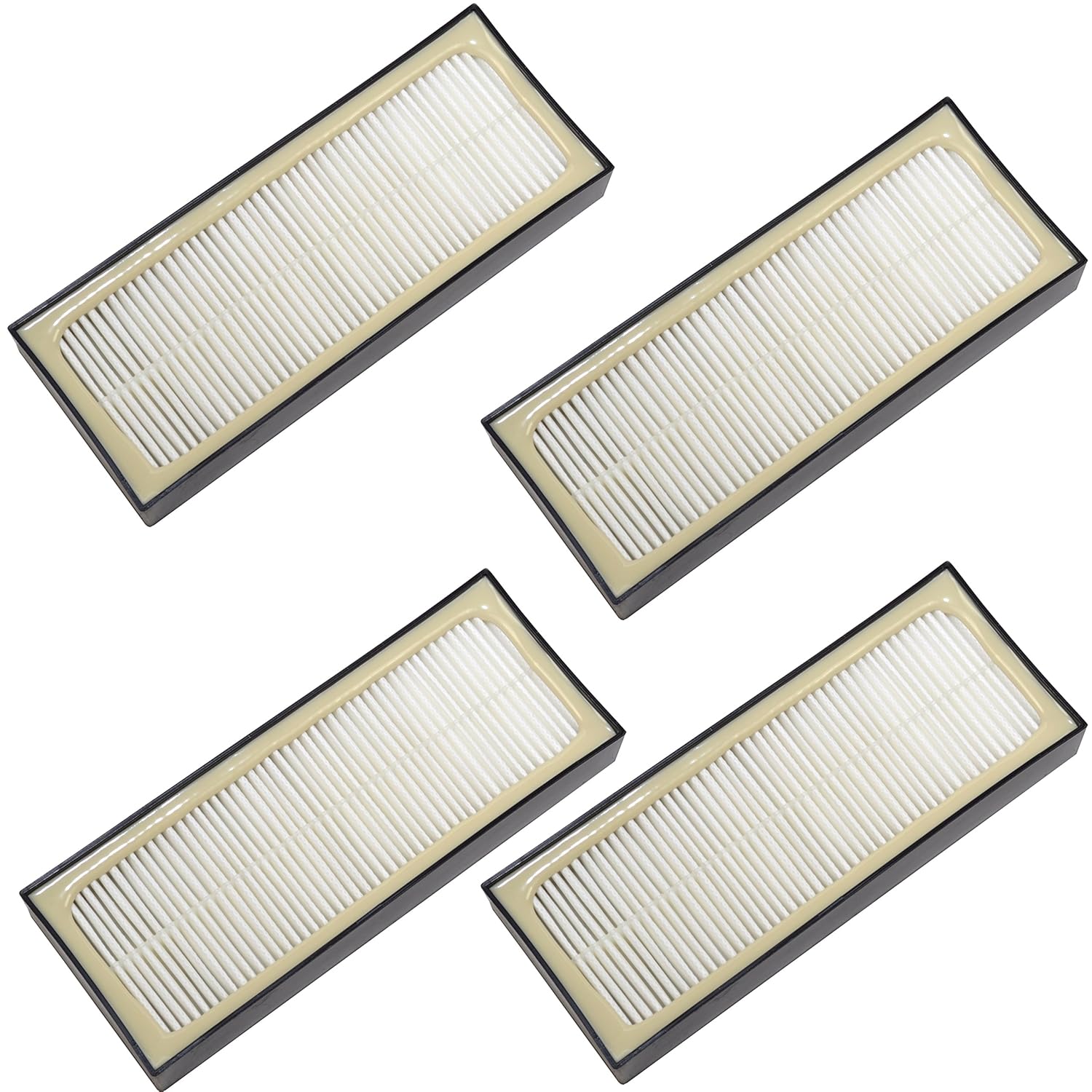 HQRP Filter 4-Pack for Eureka Clean Living 3281 3281BZ, Powerline 2905A, Altima 2993 2993AV 2940 Upright Vac Vacuum Cleaner Coaster