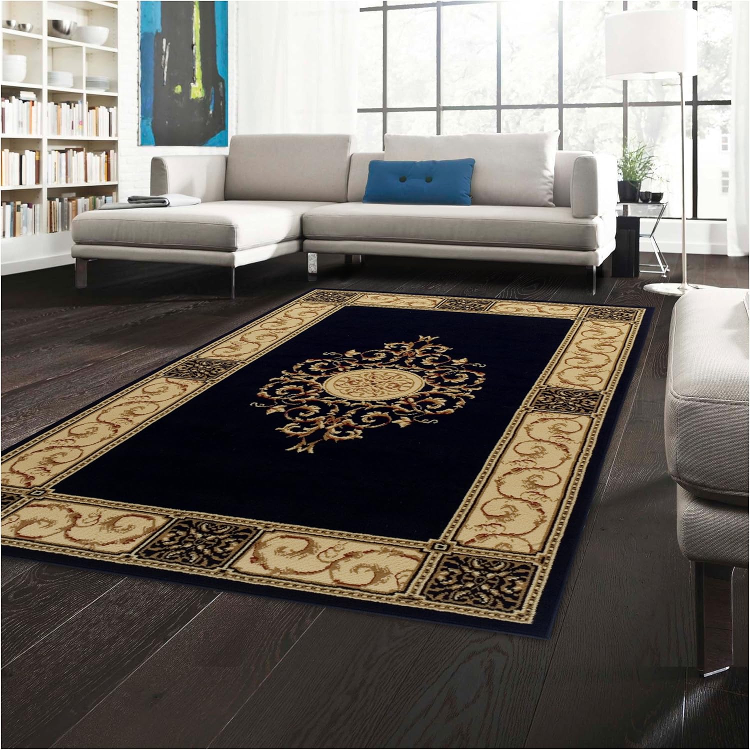 Superior Elegant Medallion Collection 2'7" x 8' Runner Rug, Attractive