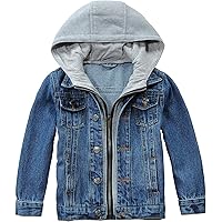 Wrangler Boy's Western Lined Denim Jacket, Sherpa Rustic