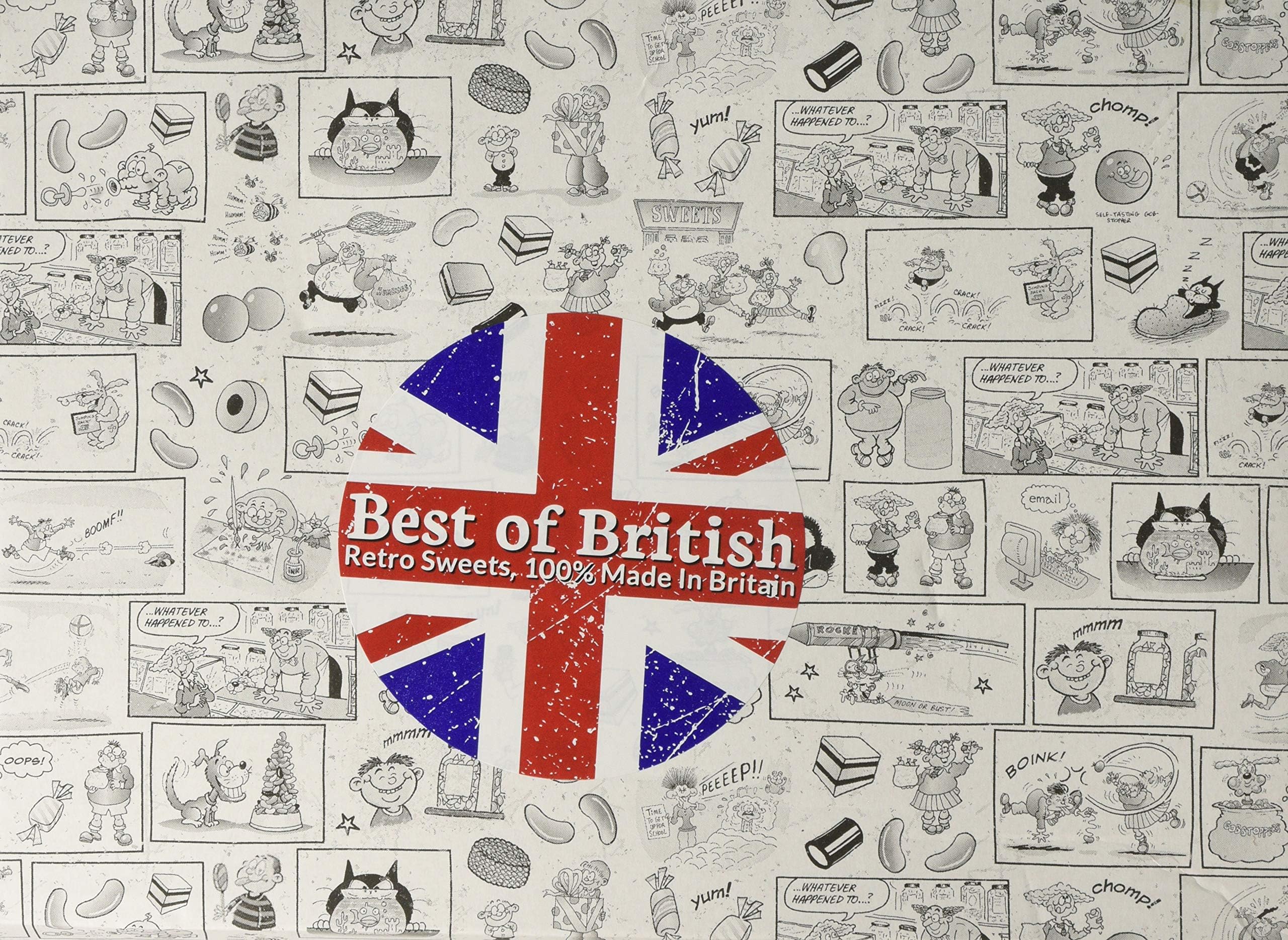 Best of British Retro Sweets Letterbox Buster Gift Box: 100% Made in Britain
