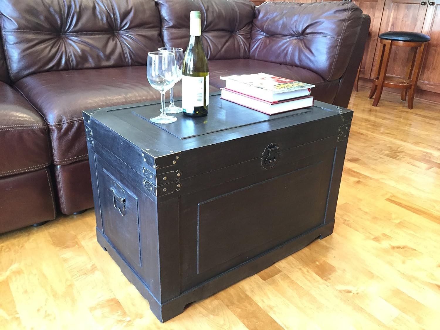 Best wooden trunk chest coffee table
