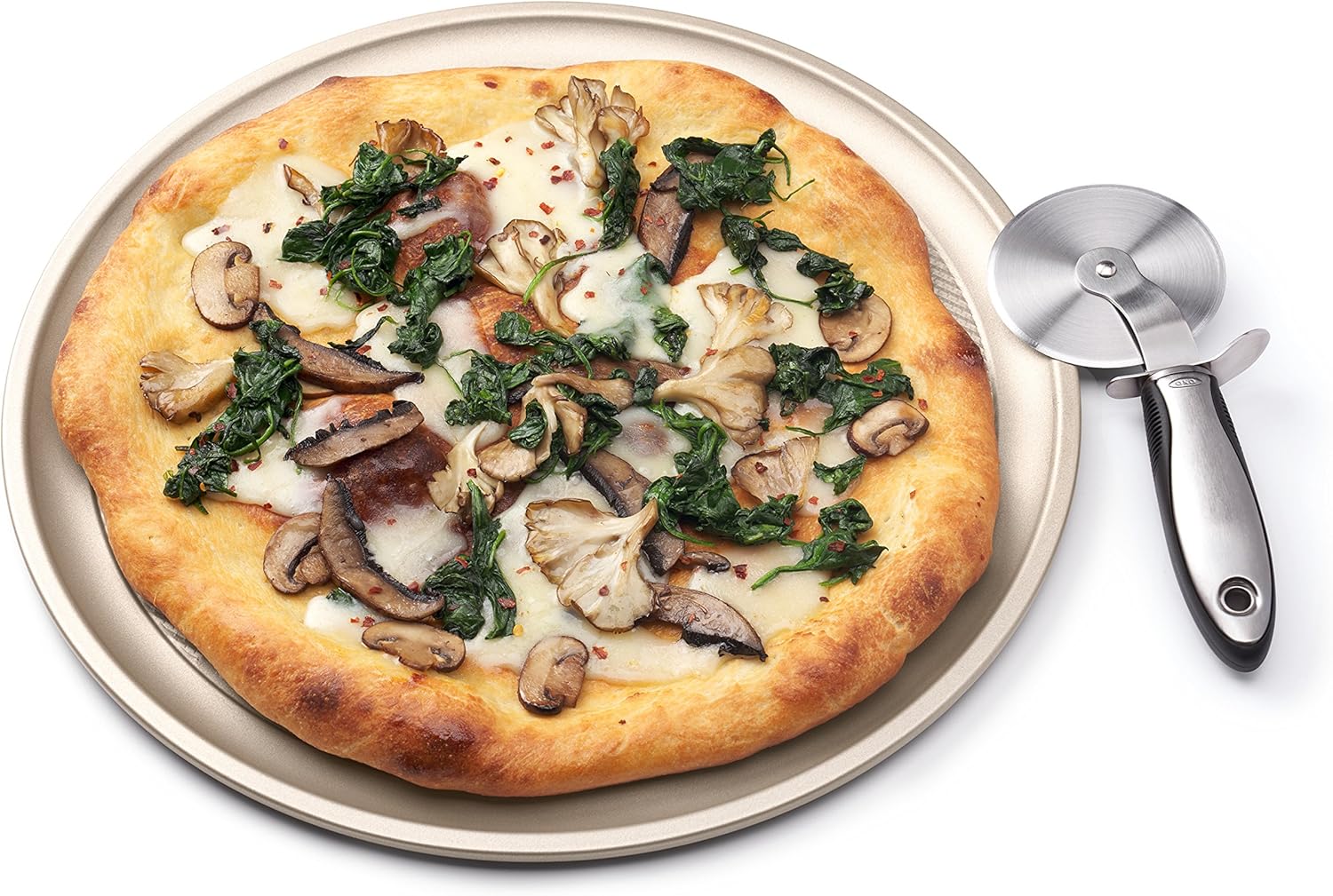 OXO SteeL Pizza Wheel and Cutter, Silver: Pizza Cutters: Kitchen & Dining