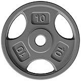 Yes4All 1 Inch Grip Cast Iron Weight Plates for