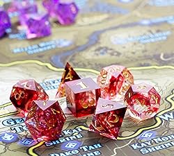 Vovotuzzi DND Dice Set with Dragon Totem Metal Gife