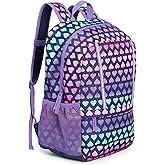 Lands' End Unisex Kids Medium ClassMate Lightweight Durable Elementary School Backpack, Rose Violet