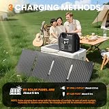 SinKeu 96Wh Portable Power Station with 40W Solar Panel LiFePO4 Backup Power view 4