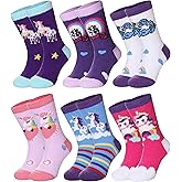 Color City Kids Non Slip Fuzzy Socks Toddlers Boys Girls with Grips Anti-Slip Cozy Fluffy Winter Warm Slipper Socks