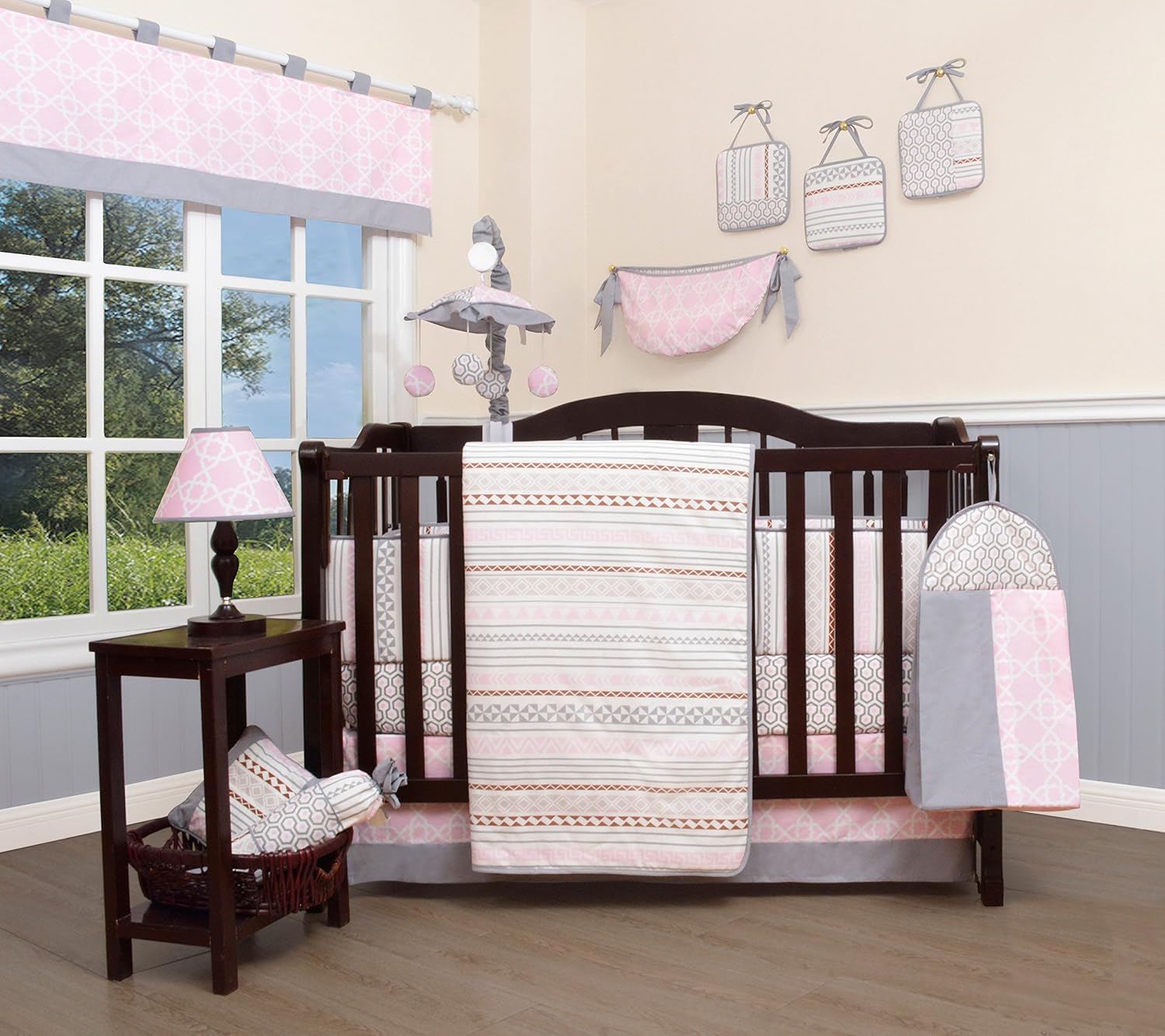 13 piece crib bedding set girl