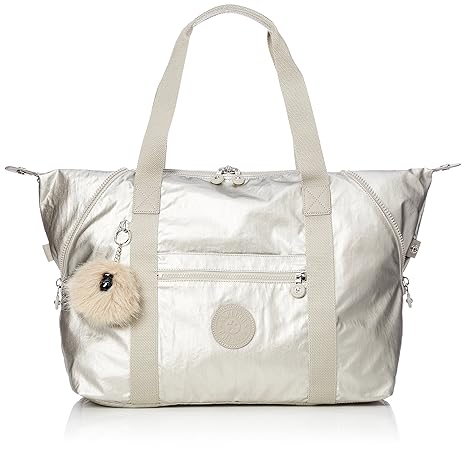 Kipling Art M Bolsa de Viaje, 45 cm, Silver Beige: Amazon.es ...