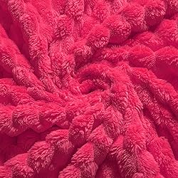 Vessia Flannel Fleece Throw Blanket(50x70 inch), 3D