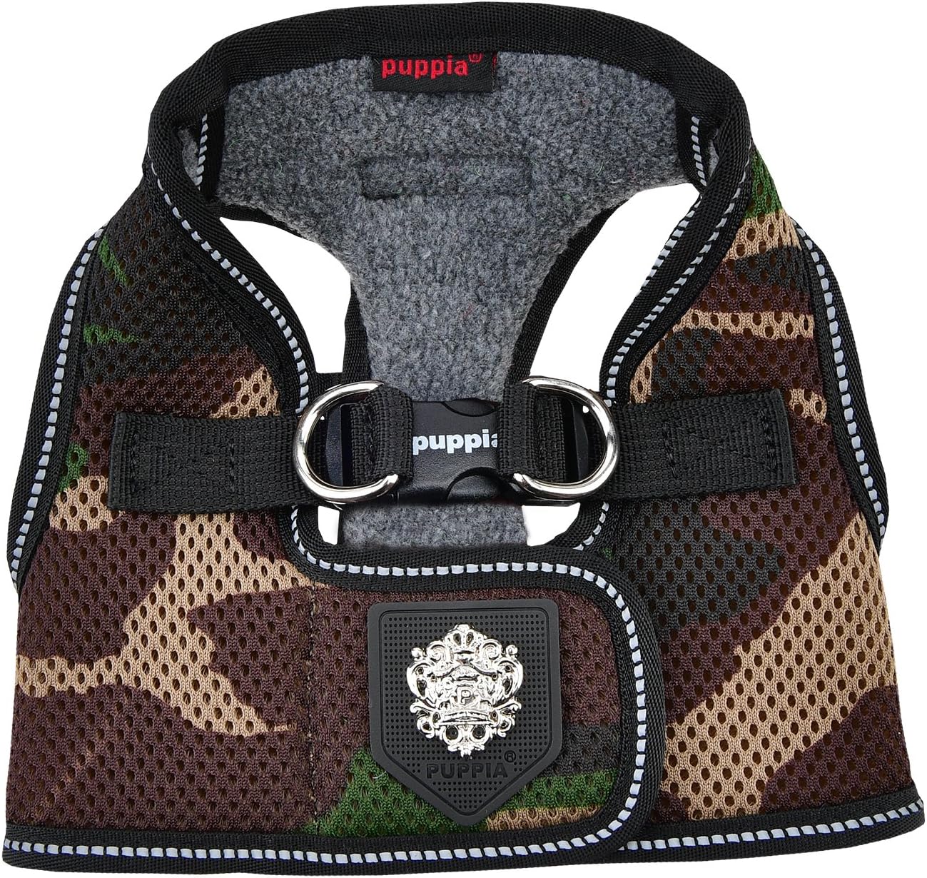 Puppia Thermal Soft Vest Harness, Small and medium dogs, Camo BigaMart