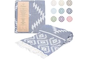Mebien touche de la nature Turkish Towels Beach Towels Oversized (35”x67”) Beach Towels for Adults Quick Dry and Sand Free Beach Towel Beach Blanket 100% Cotton Turkish Towel - Navy Blue