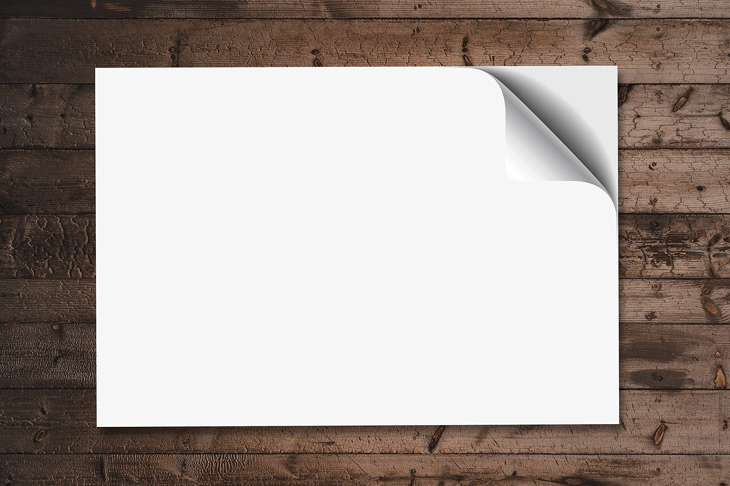 Pack of 3 Desk Pads - A3 Plain Unprinted Desk pad, 90gsm Thick Paper, 50 Sheets per pad glued at The Bottom to Help Prevent Curling with Strong Grey Backboard.