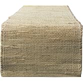 Chardin Home 13x72 Inch Handcrafted Table Runner &ndash; Eco-Friendly Natural Jute and Hemp &ndash; Rustic Boho Farmhouse Table Decor &ndash; Sustainable Dining Table Accent for Everyday or Special Occasions