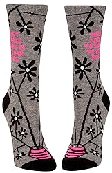 Blue Q Women's Funny Crew Socks