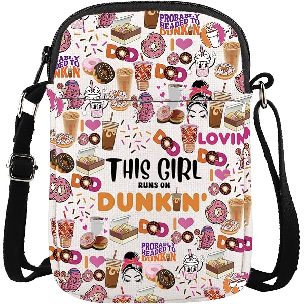 Donut Crossbody Bag - Coffee Donuts Lover Gift, Adjustable Shoulder Bag For Women (3 Compartments) - View #11
