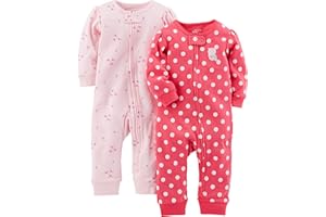 Simple Joys by Carter's Baby-Girls 2-Pack Cotton Footless Sleep and Play