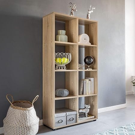 Wohnling Design Bucherregal Zara Mit 8 Fachern Sonoma Eiche 70 X 142 X 29 Cm Standregal Holz Regal Freistehend Ordnerregal Raumteiler Modern Offenes Aufbewahrungsregal 145x39x14 Cm Amazon De Kuche Haushalt