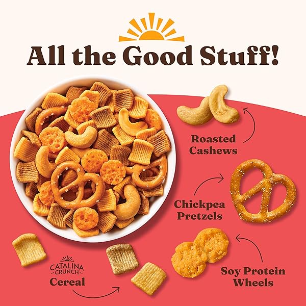 CATALINA CRUNCH PROTEIN SNACK MIX WITH CHEESE CRISPS – 10G PROTEIN, 1G SUGAR PER SERVING – GOOD SOURCE OF FIBER, KETO, GLUTEN FREE – SPICY KICK, 5.25 OUNCE BAG (PACK OF 1)